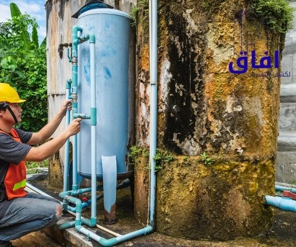 كشف تسربات خزانات المياه