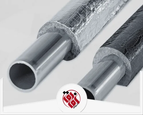 عزل مواسير معلقة ببقيق 0559915333 شركة الافاق عزل المواسير بطبقة فويل عاكسة للحرارة لحماية التمديدات من التآكل وأشعة الشمس المباشرة.