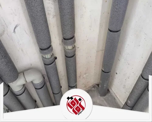 عزل مواسير رأس تنورة 0559915333 افاق الممكلة تغليف الأنابيب بمواد عازلة عالية الجودة لحمايتها من العوامل البيئية وإطالة عمرها.