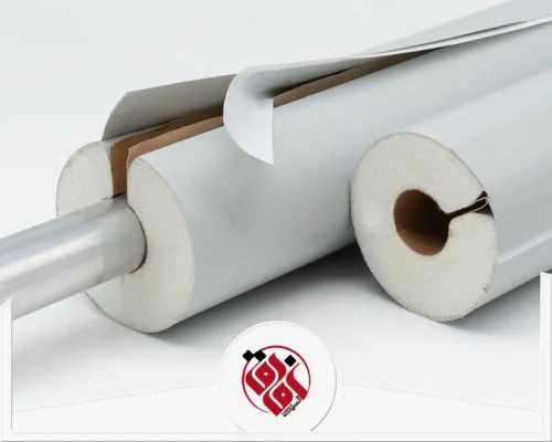 عزل المواسير بالصوف الصخري براس تنورة 0559915333 شركة الافاق استخدام عزل الصوف الصخري عالي الكثافة لحماية الأنابيب من الحرارة وضمان كفاءة التبريد.